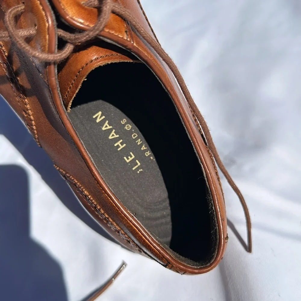 Cole Haan Grand.ØS Mens Brown Dress Shoe, Size 10.5 - Picture 7 of 9